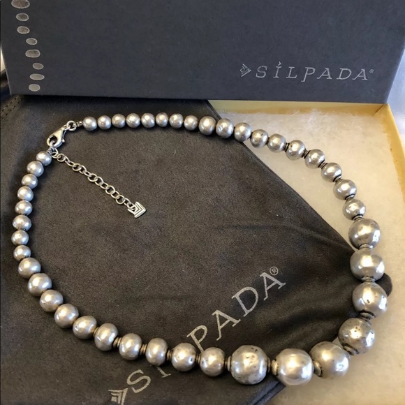 Silpada N1953 Atmospheric Sterling Silver Beaded Necklace - Picture 3 of 9